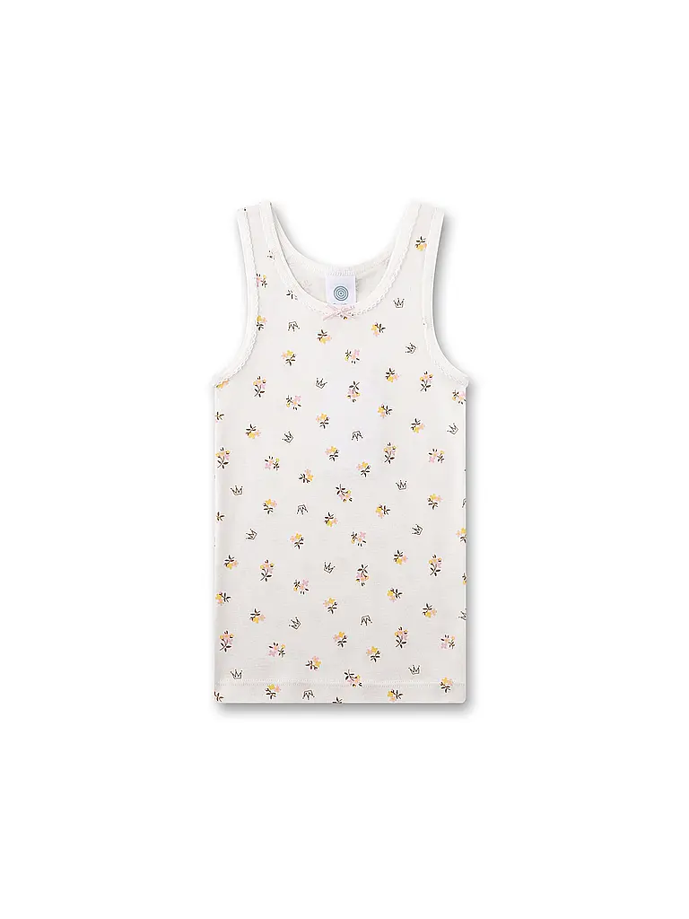 SANETTA | Top de niña - Camiseta interior, paquete de 2, white pebb | Crema