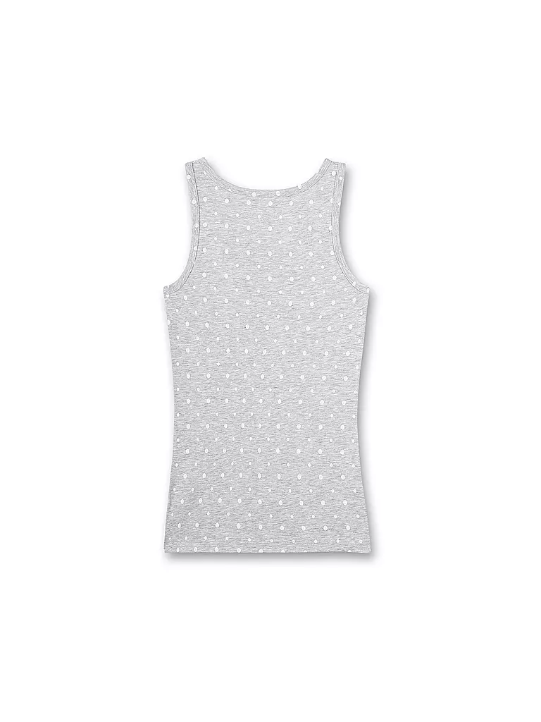 SANETTA | Top de niña - Camiseta interior gris claro jaspeado | 