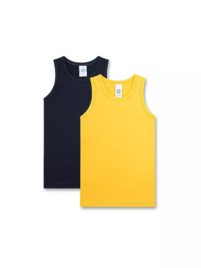 SANETTA | Top de niño, paquete de 2, amarillo dorado | Amarillo