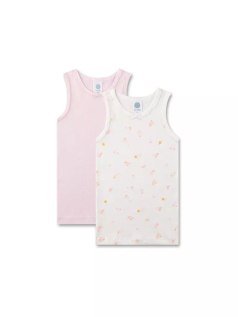 SANETTA | Top para niña, paquete de 2, white pebb | Crema