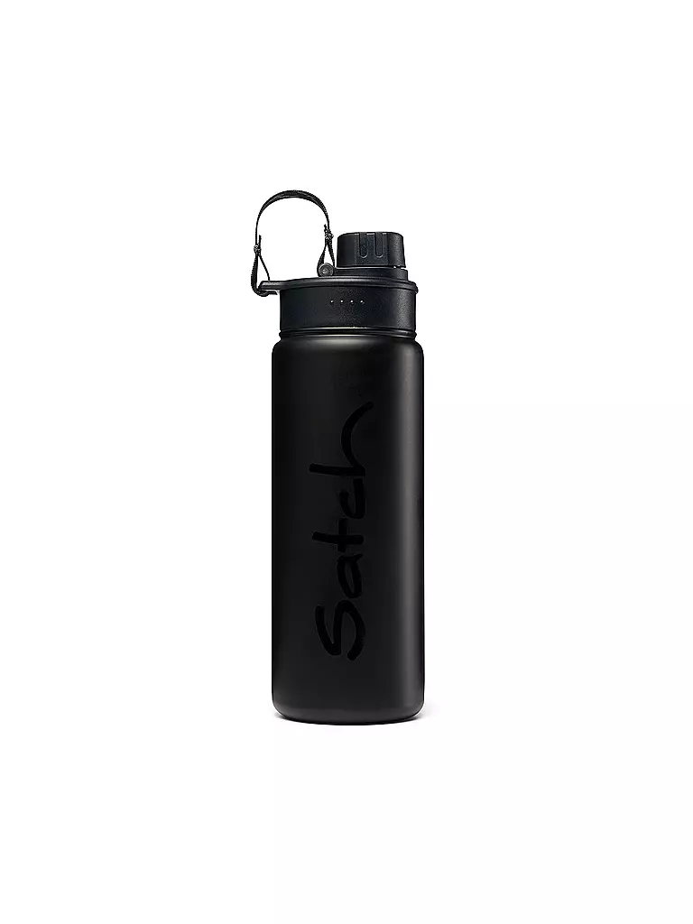 SATCH | Botella de agua de 0,5 l de acero inoxidable negra | Negro