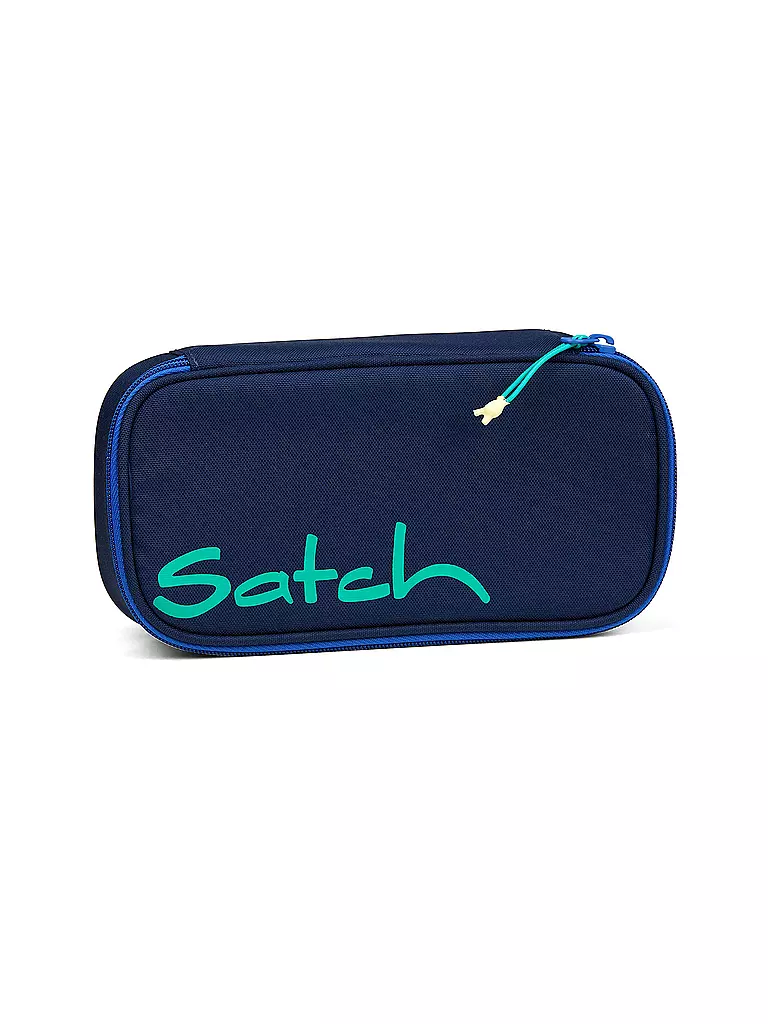 SATCH | Estuche escolar - Estuche tipo plumier Crossed Blue | Azul oscuro