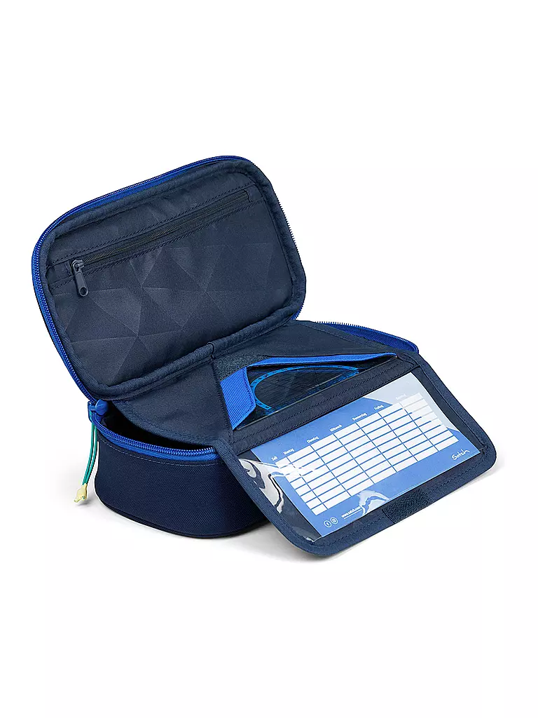 SATCH | Estuche escolar - Estuche tipo plumier Crossed Blue | 