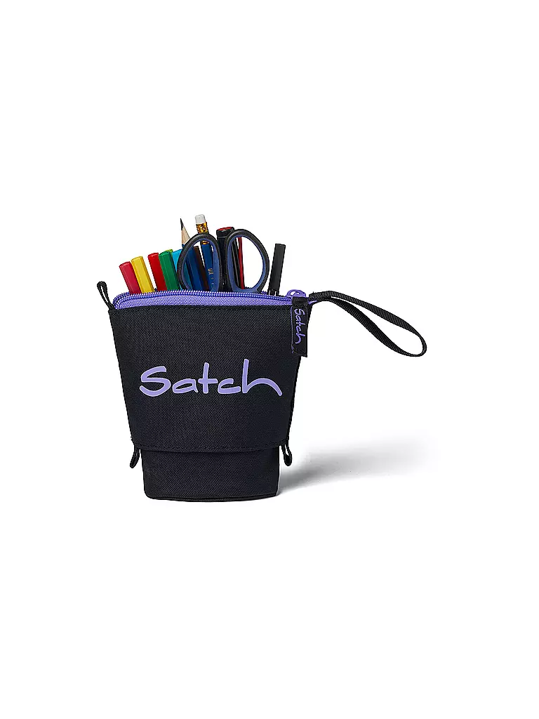 SATCH | Estuche Pencil Slider Purple Phantom | Negro