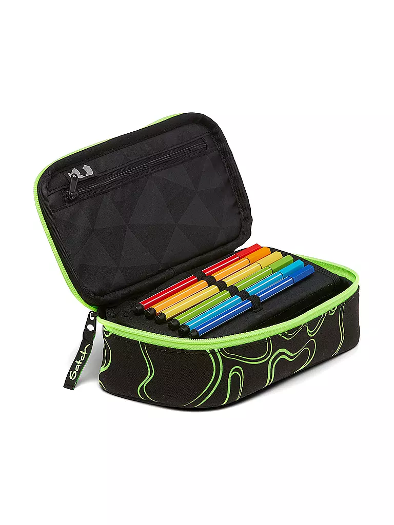 SATCH | Federpenal - Schlamperbox Green Supreme | Negro