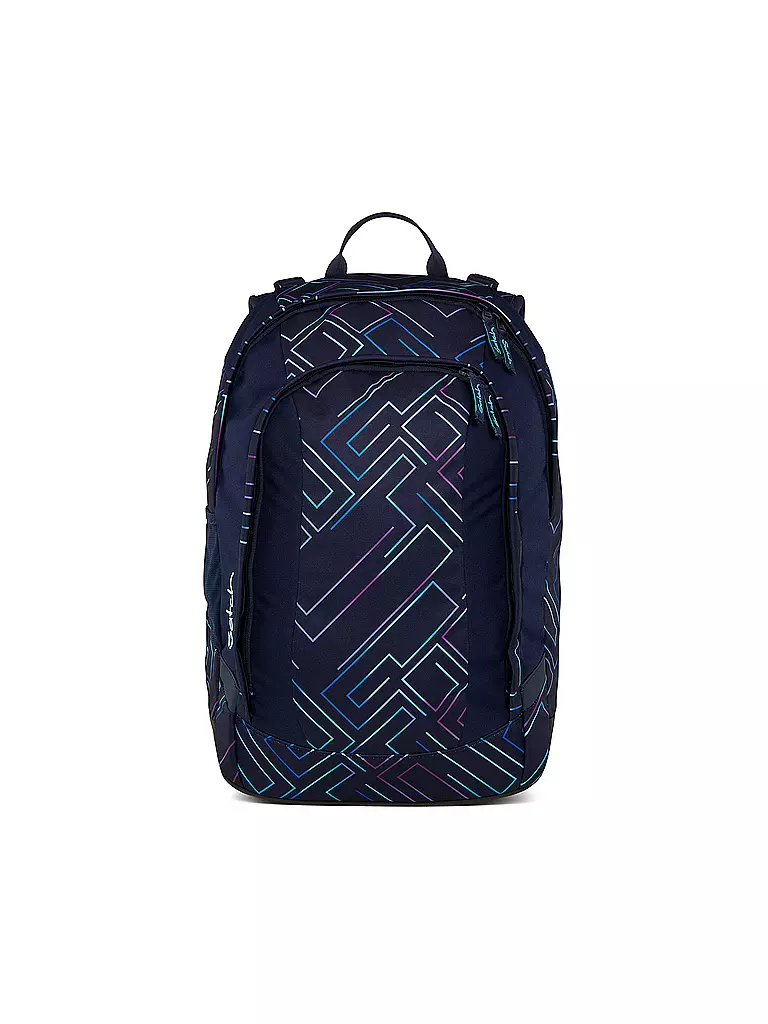 SATCH | Mochila escolar Air Purple Laser | Negro