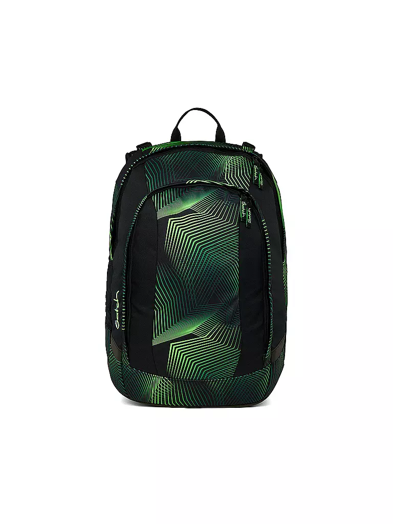 SATCH | Mochila escolar Air Seismic Green | Negro