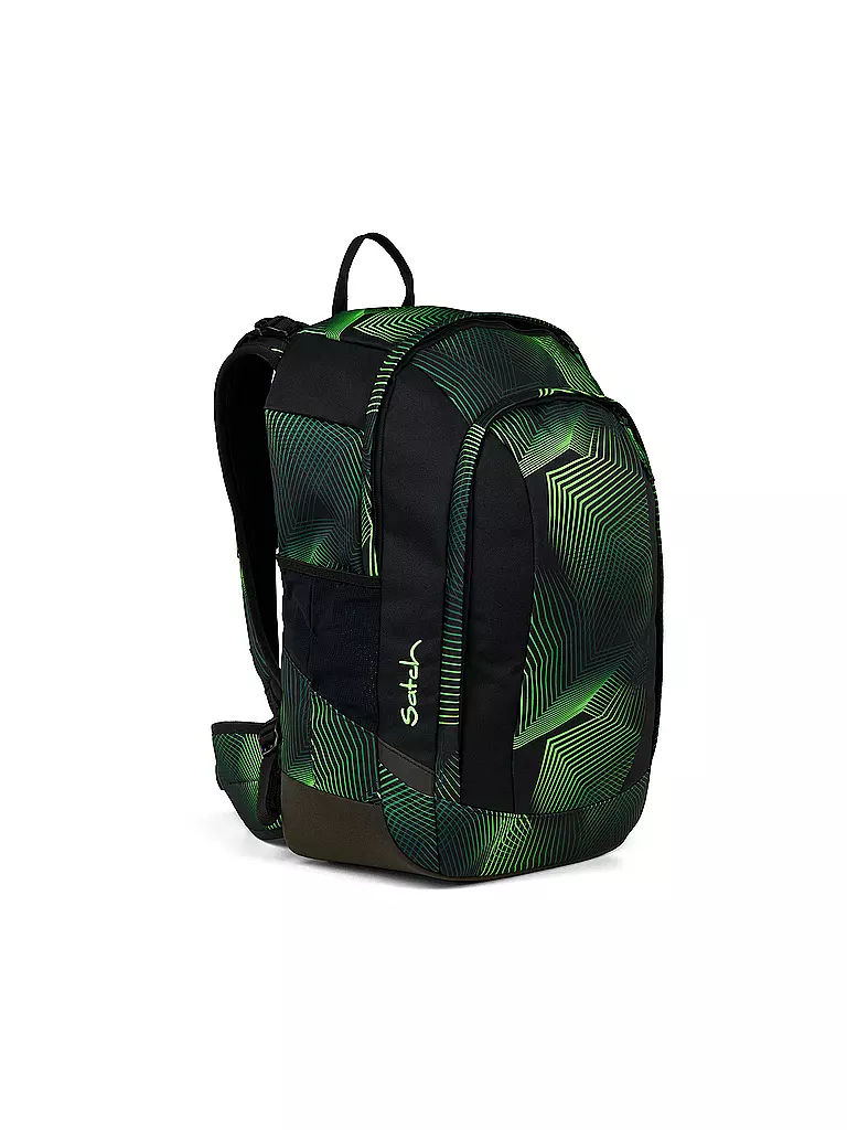 SATCH | Mochila escolar Air Seismic Green | Negro