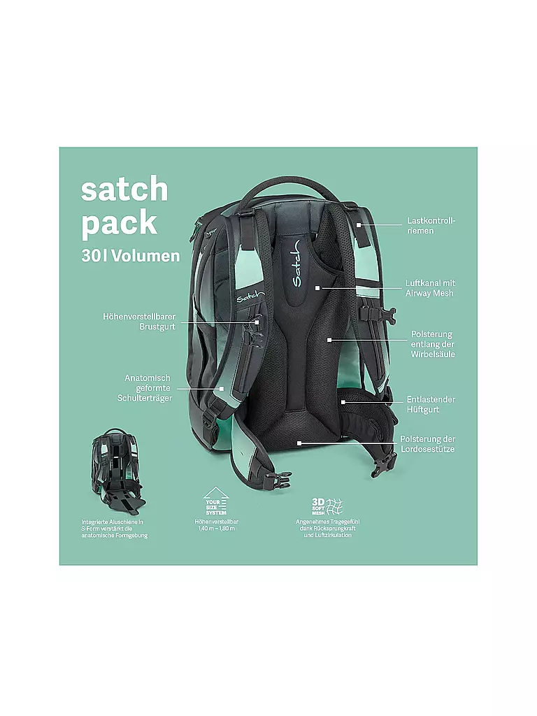 SATCH | Mochila escolar Hidden Rainbow Pack Set | 
