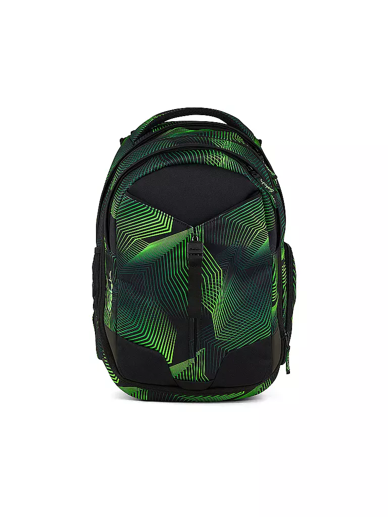 SATCH | Mochila escolar Match Seismic Green | Negro