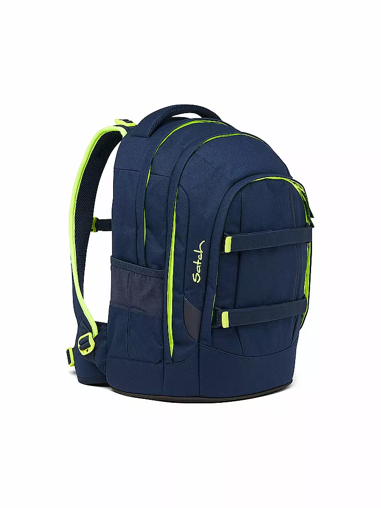 SATCH | Mochila escolar Pack - Toxic Yellow | Azul oscuro