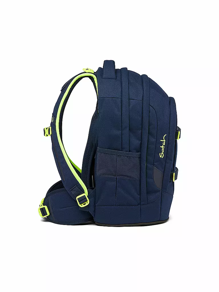 SATCH | Mochila escolar Pack - Toxic Yellow | Azul oscuro