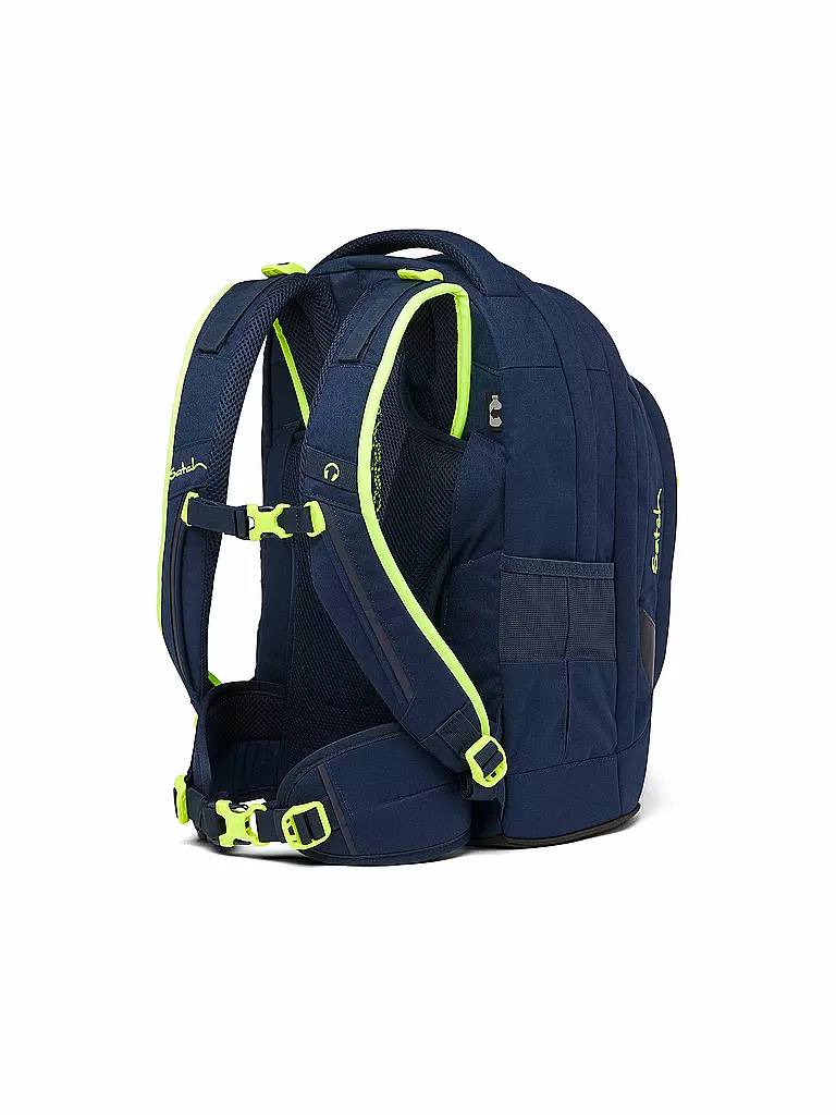 SATCH | Mochila escolar Pack - Toxic Yellow | Azul oscuro