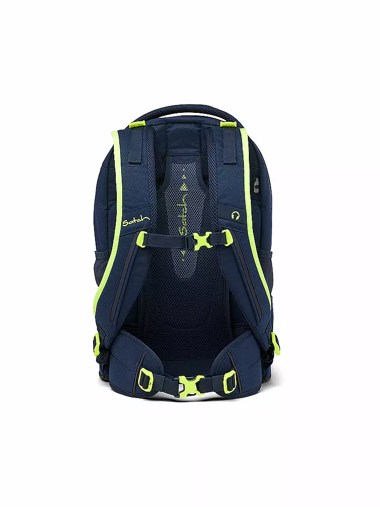 SATCH | Mochila escolar Pack - Toxic Yellow | Azul oscuro