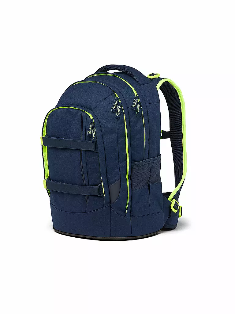 SATCH | Mochila escolar Pack - Toxic Yellow | Azul oscuro