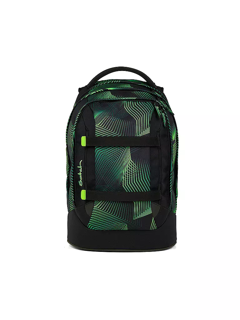 SATCH | Mochila escolar Pack Seismic Green | Negro