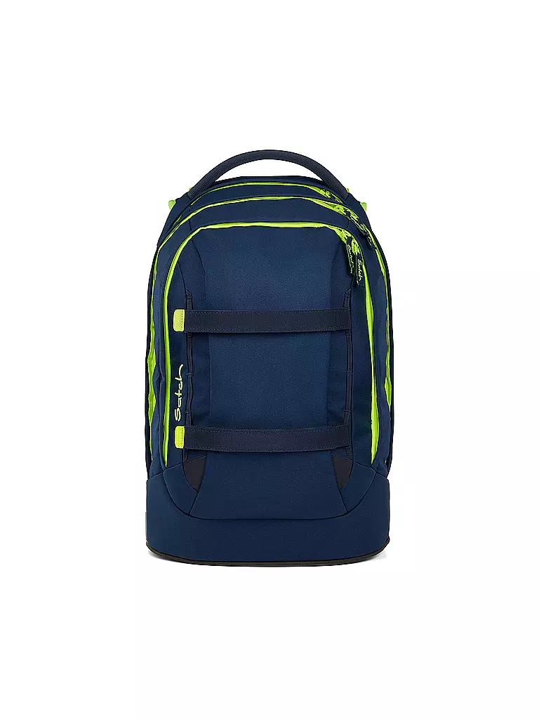 SATCH | Mochila escolar Pack Toxic Yellow | Azul oscuro