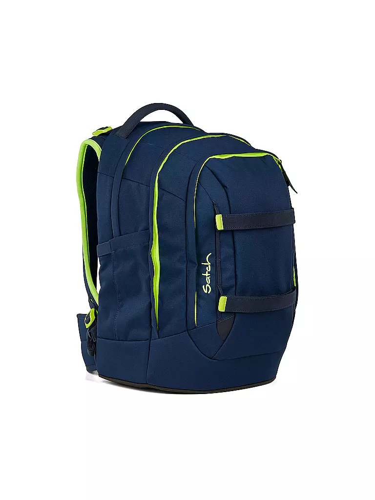SATCH | Mochila escolar Pack Toxic Yellow | Azul oscuro