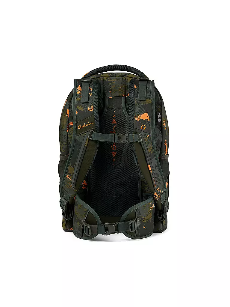 SATCH | Mochila escolar Satch Pack Jurassic Jungle | Verde oscuro