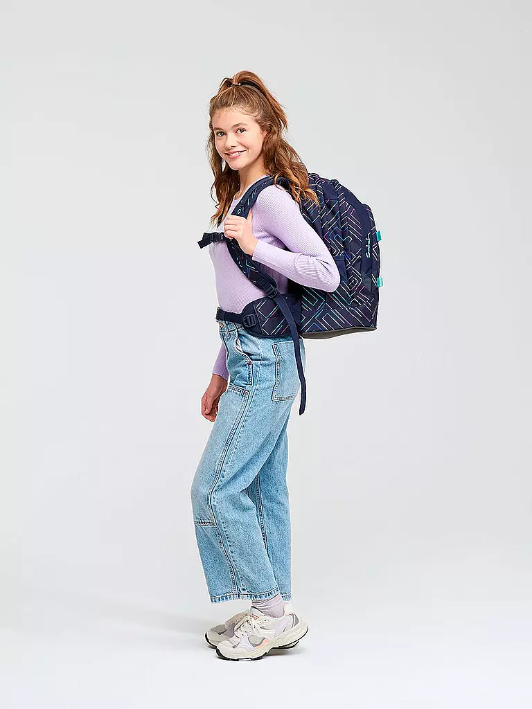 SATCH | Mochila escolar Satch Pack Purple Laser | Azul oscuro