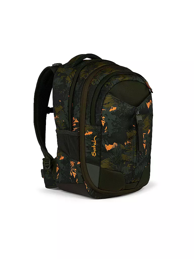 SATCH | Schulrucksack Match Jurassic Jungle | Verde oscuro