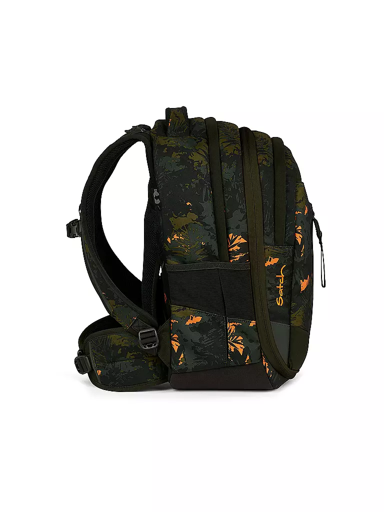 SATCH | Schulrucksack Match Jurassic Jungle | Verde oscuro