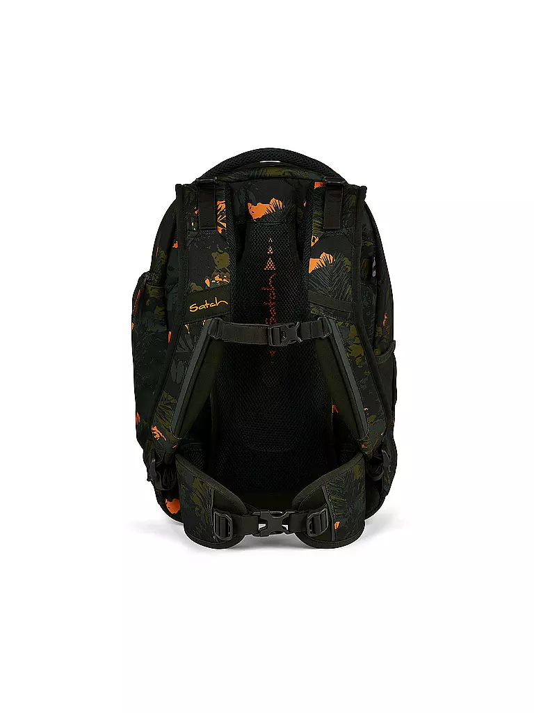 SATCH | Schulrucksack Match Jurassic Jungle | Verde oscuro