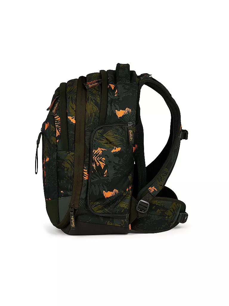 SATCH | Schulrucksack Match Jurassic Jungle | Verde oscuro