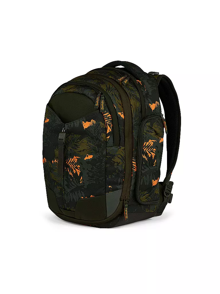 SATCH | Schulrucksack Match Jurassic Jungle | Verde oscuro
