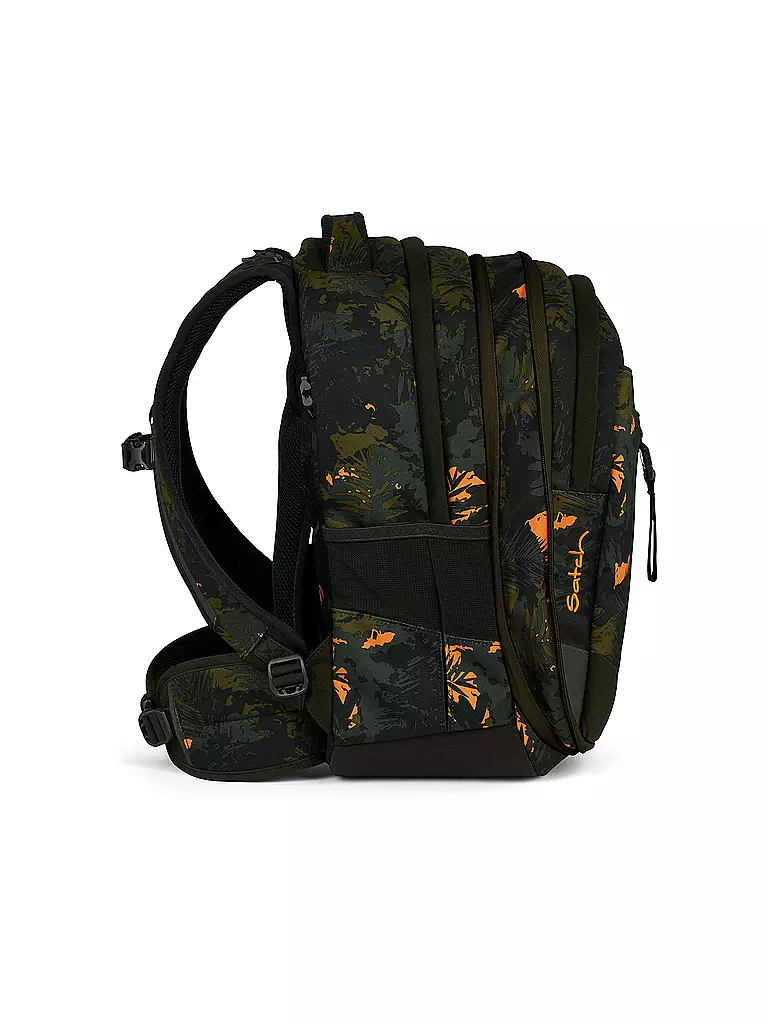 SATCH | Schulrucksack Match Jurassic Jungle | Verde oscuro