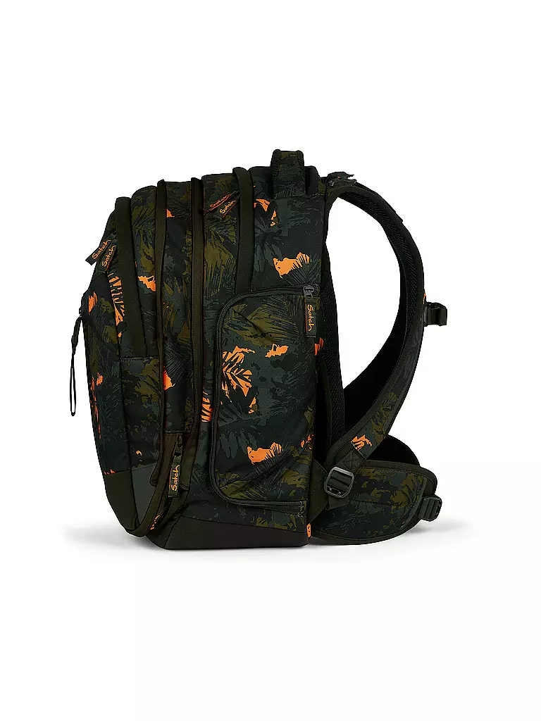 SATCH | Schulrucksack Match Jurassic Jungle | Verde oscuro