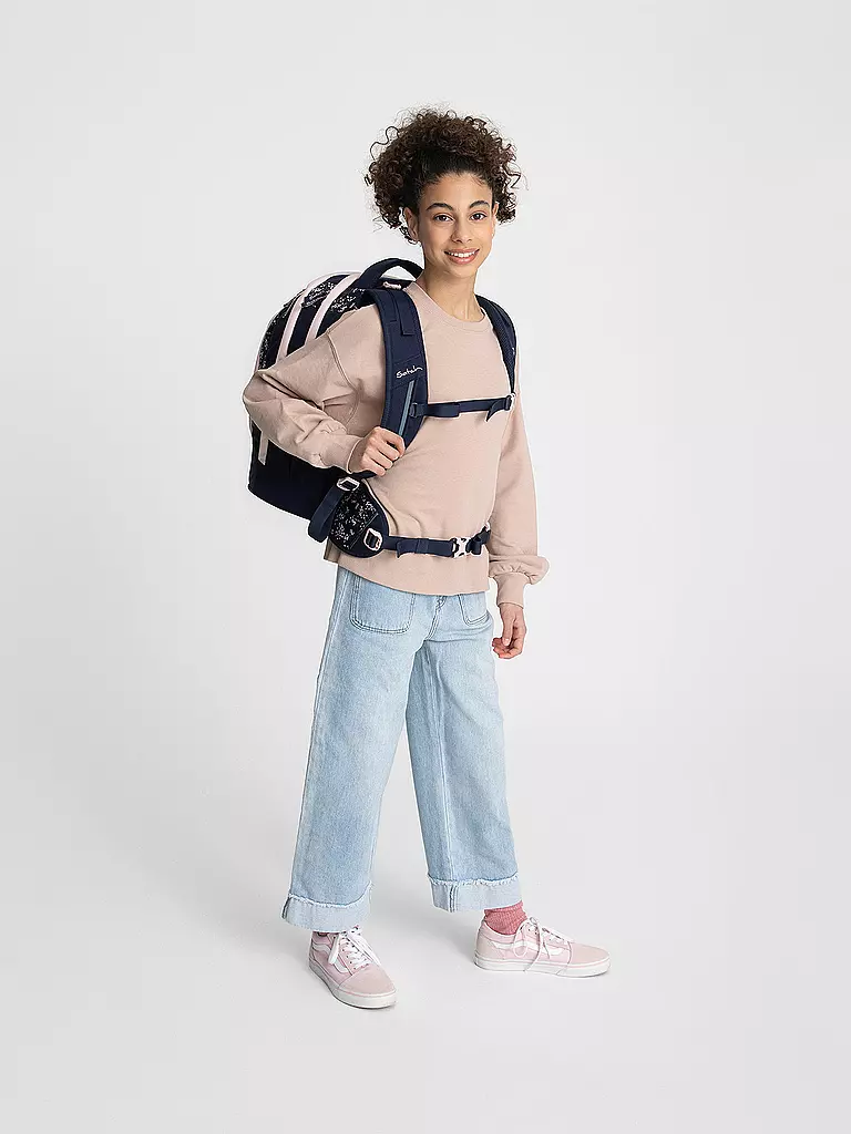 SATCH | Schulrucksack Pack - Bloomy Breeze | Azul oscuro