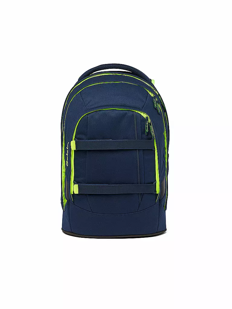 SATCH | Schulrucksack Pack - Toxic Yellow | Azul oscuro