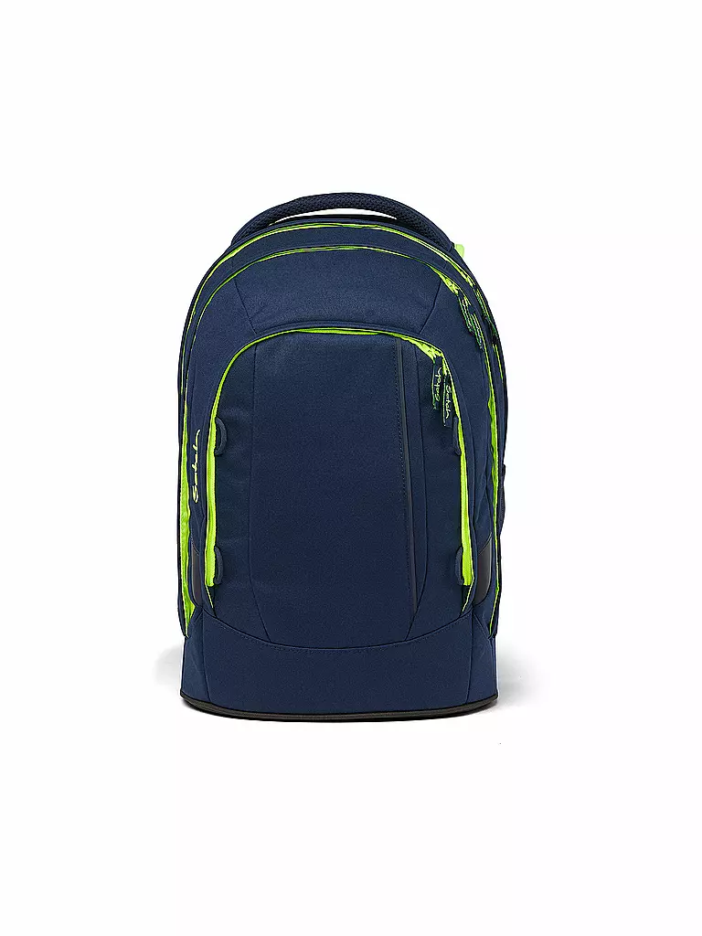 SATCH | Schulrucksack Pack - Toxic Yellow | Azul oscuro