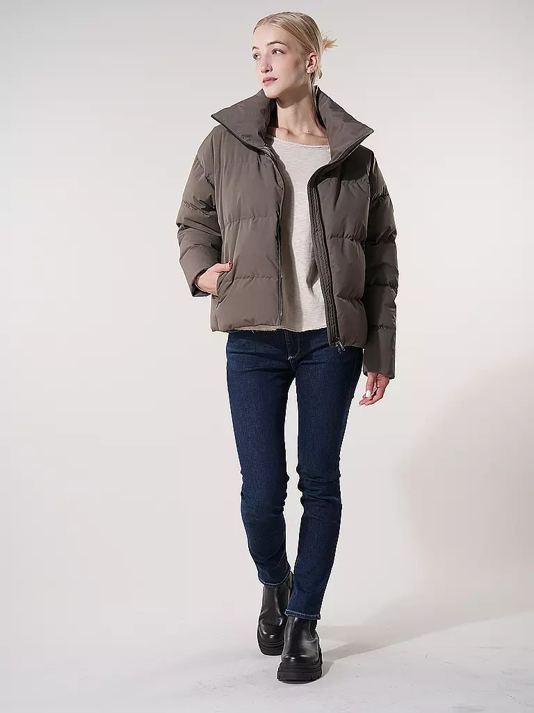SCANDINAVIAN EDITION | Daunenjacke BLOCK | Marrón