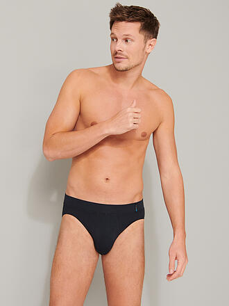 SCHIESSER | Slip "Long Life Soft" (Azul negruzco)
