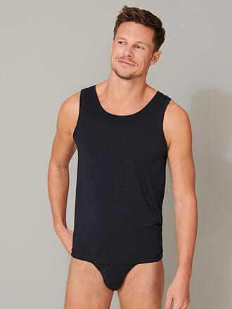 SCHIESSER | Camiseta LONG LIFE SOFT azul negro