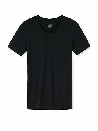 SCHIESSER | Camiseta LONG LIFE SOFT azul negro