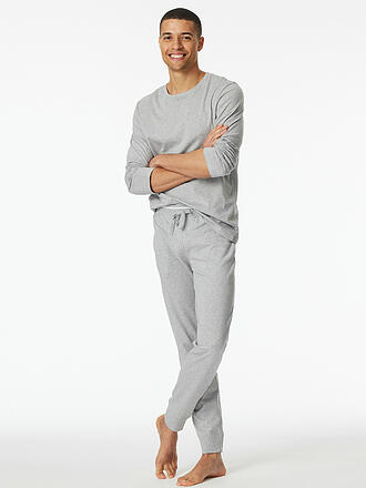 SCHIESSER | Pantalón de pijama MIX + RELAX gris jaspeado.