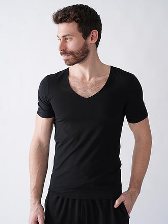 SCHIESSER | Camiseta negra