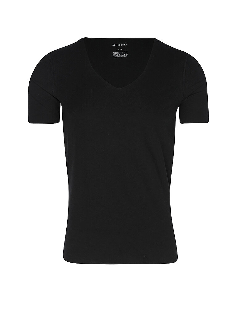 Schiesser Camiseta negra negro S