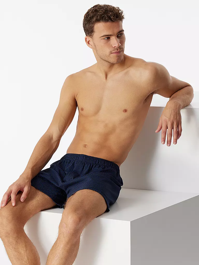 SCHIESSER | Boxershorts NOS azul oscuro | Azul