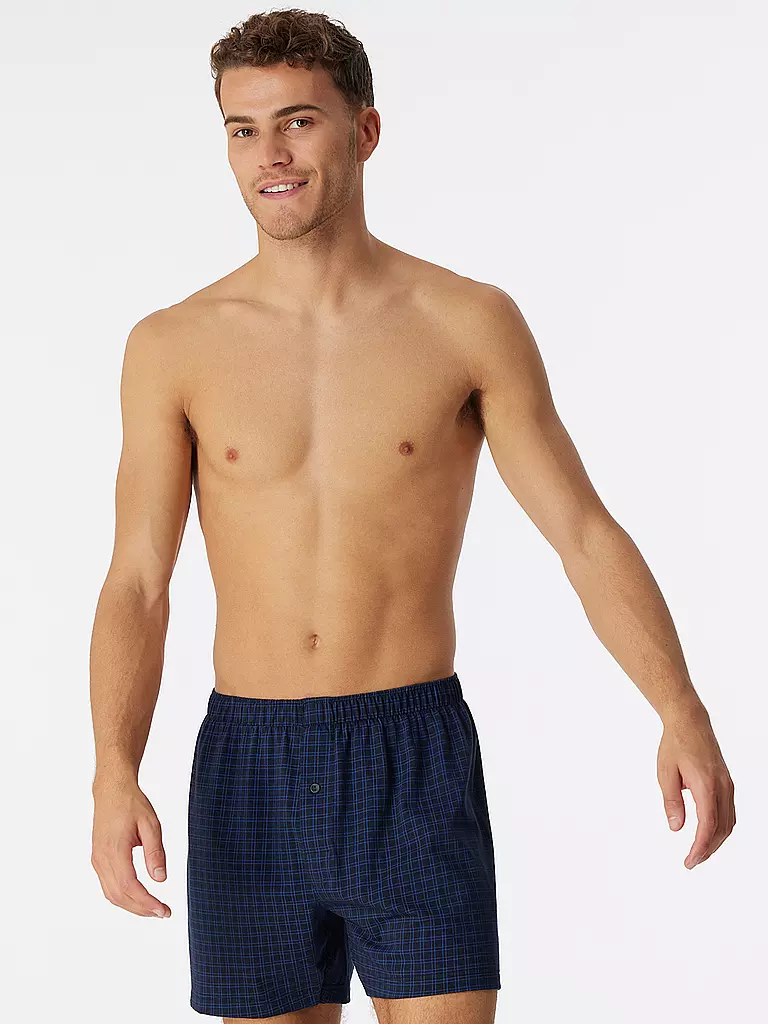 SCHIESSER | Boxershorts NOS azul oscuro | Azul