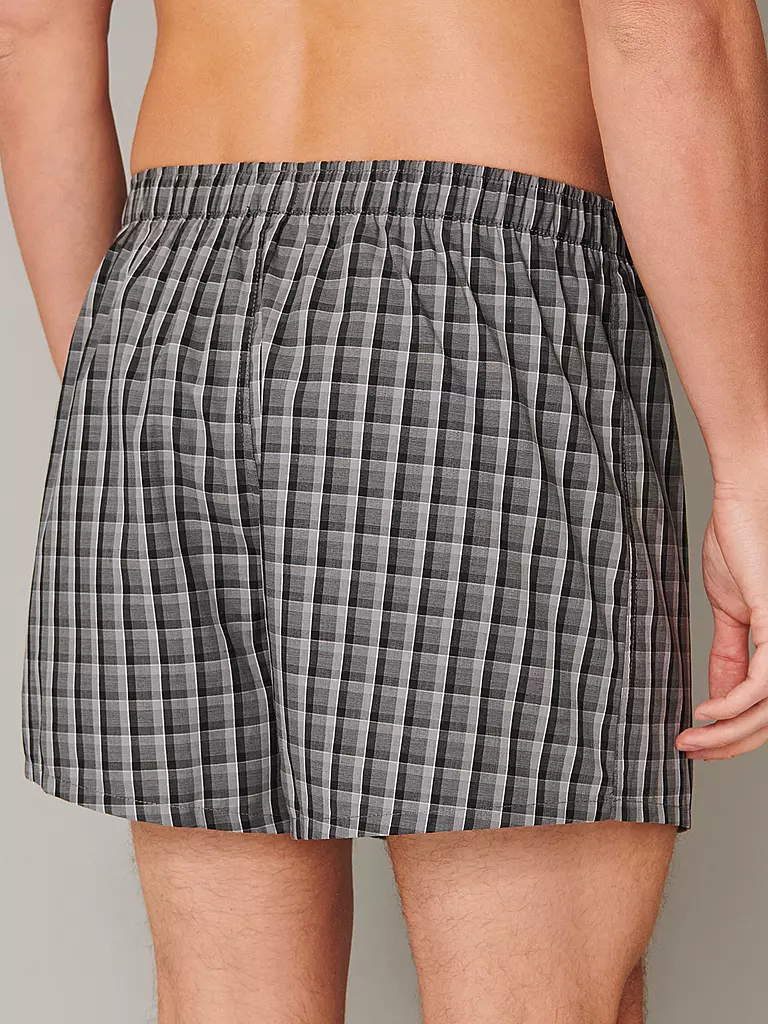 SCHIESSER | Boxershorts Paquete de 2 negro | 