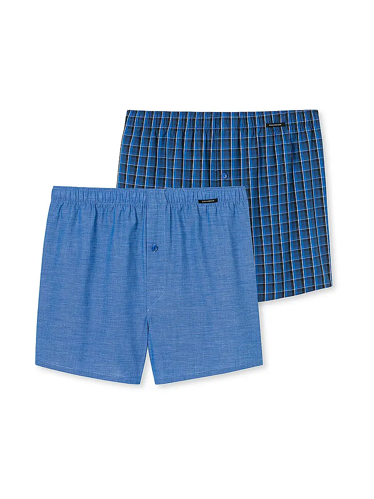 SCHIESSER | Boxershorts Paquete de 2 royal | Azul