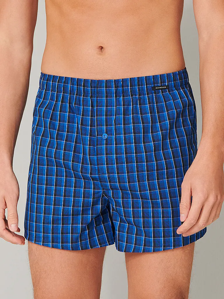 SCHIESSER | Boxershorts Paquete de 2 royal | 
