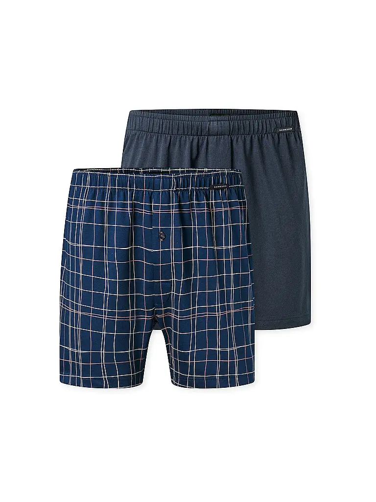SCHIESSER | Boxershorts Paquete de 2 surtido 11 | Azul