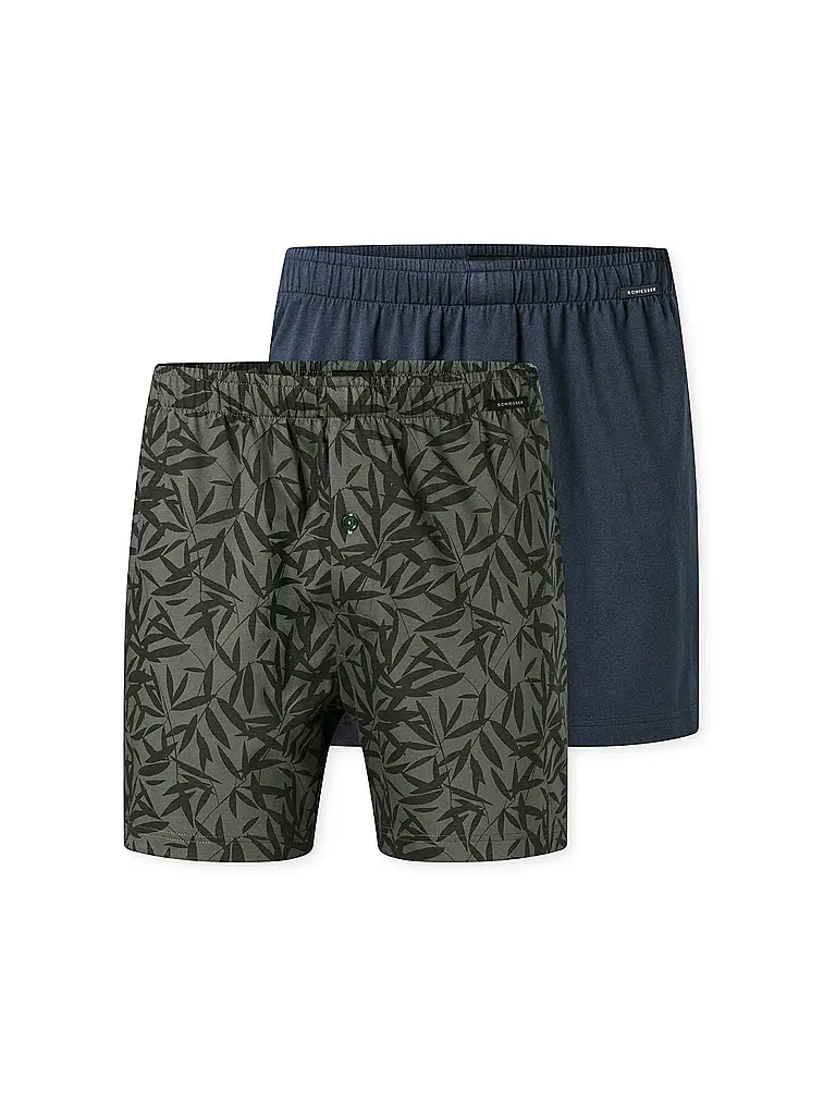 SCHIESSER | Boxershorts Paquete de 2 surtido 12 | Azul