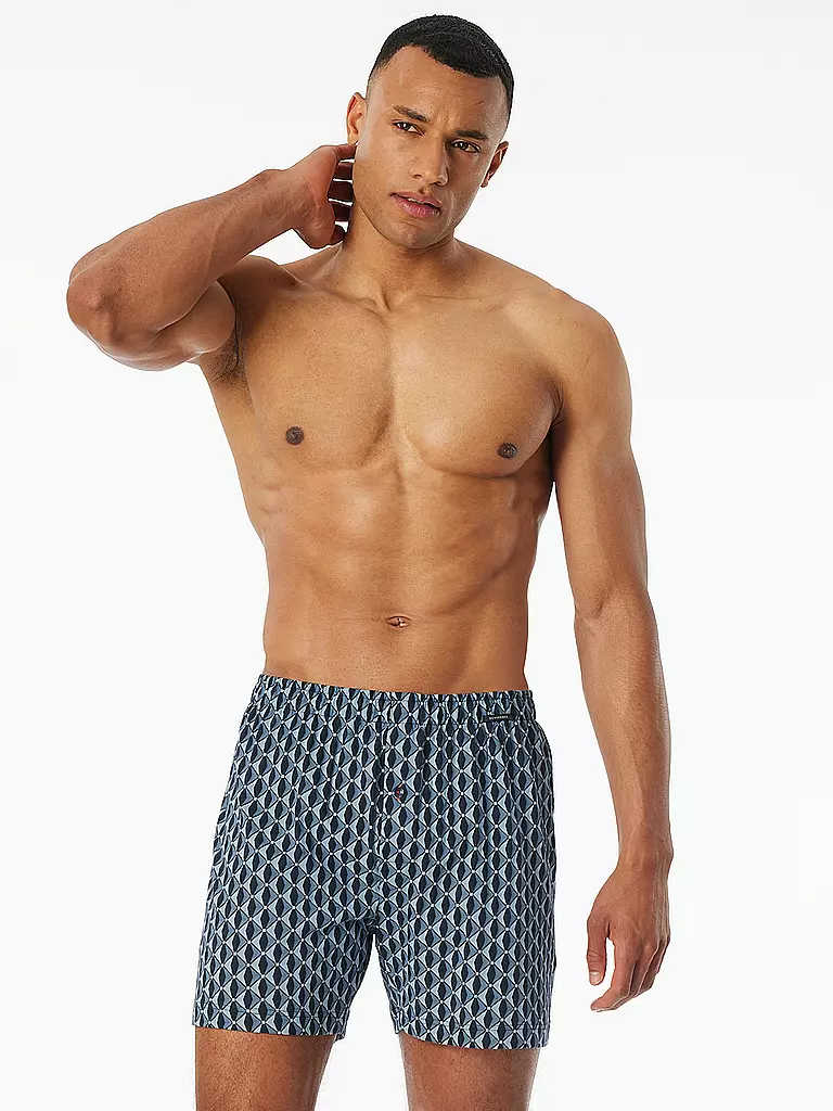 SCHIESSER | Boxershorts Paquete de 2 surtido 8 | Azul