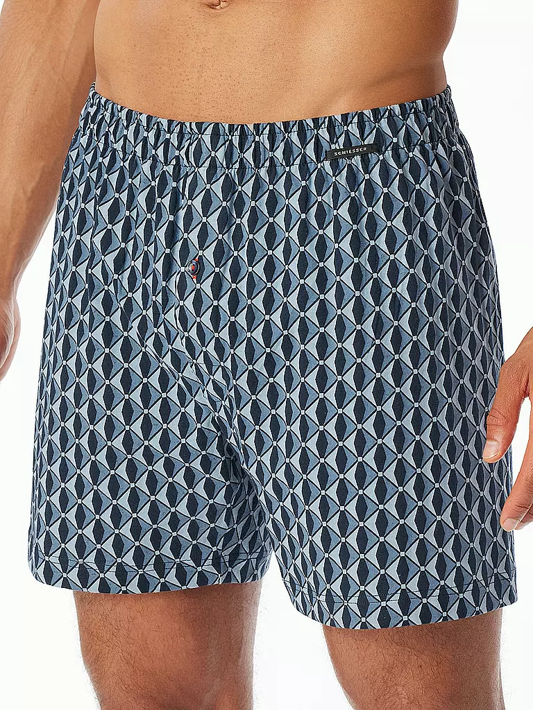 SCHIESSER | Boxershorts Paquete de 2 surtido 8 | Azul